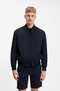 Regular-fit softshell jacket with four-way stretch, Dark Blue