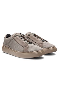 BOSS x ASTON MARTIN trainers with leather trims