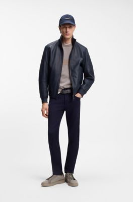 BOSS x ASTON MARTIN Sneakers con rifiniture in pelle, Grigio chiaro