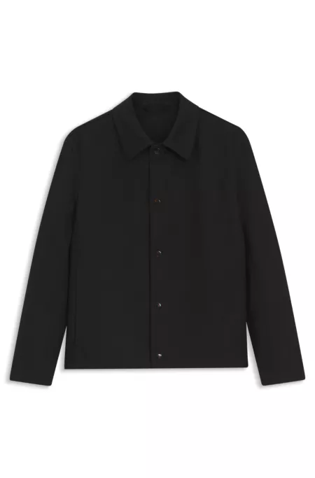 Coach jacket in double-faced cotton