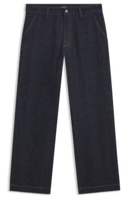 Relaxed-fit jeans in indigo stretch denim 1
