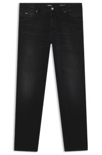 Vaqueros Maine regular fit en suave denim, Negro