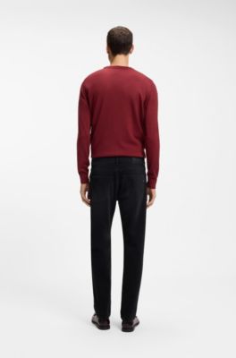 Regular-fit Maine-jeans van zachte denim, Zwart