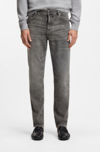 Vaqueros Maine regular fit de cómodo denim elástico gris, Gris