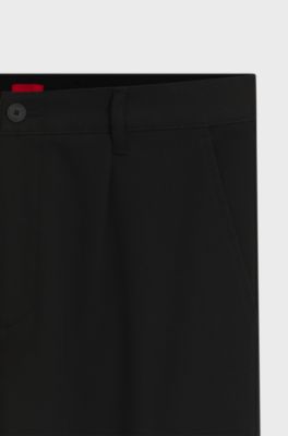 Slim-fit cargo trousers, Black