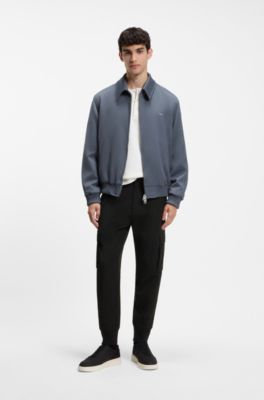 Slim-fit cargo trousers, Black