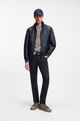 BOSS x ASTON MARTIN slim fit-jeans, M&ouml;rkbl&aring;