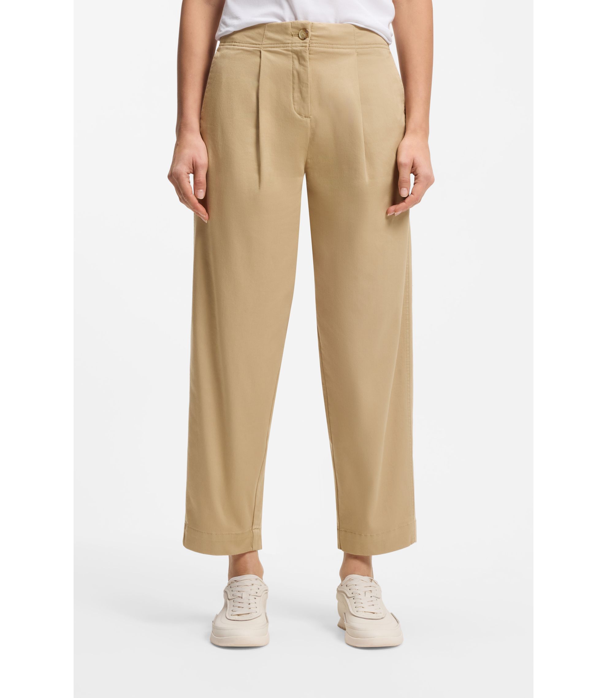 Loose-Fit Chino aus Stretch-Baumwolle mit Twill-Struktur