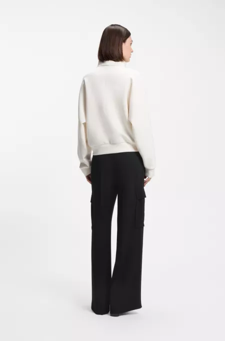 Pantalon en crêpe Regular avec poches cargo