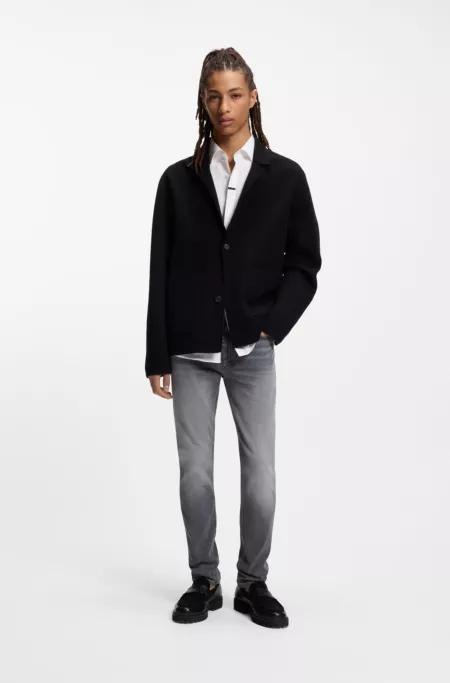 Extra-slim-fit jeans in grey stretch denim