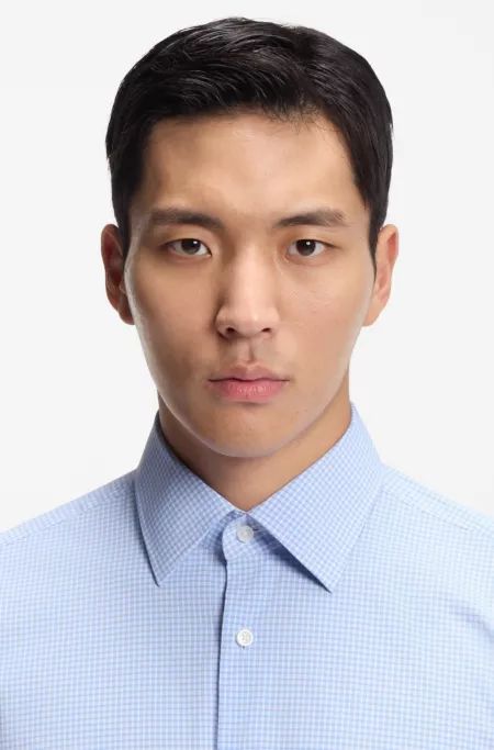 Chemise Regular en tissu stretch performant à carreaux