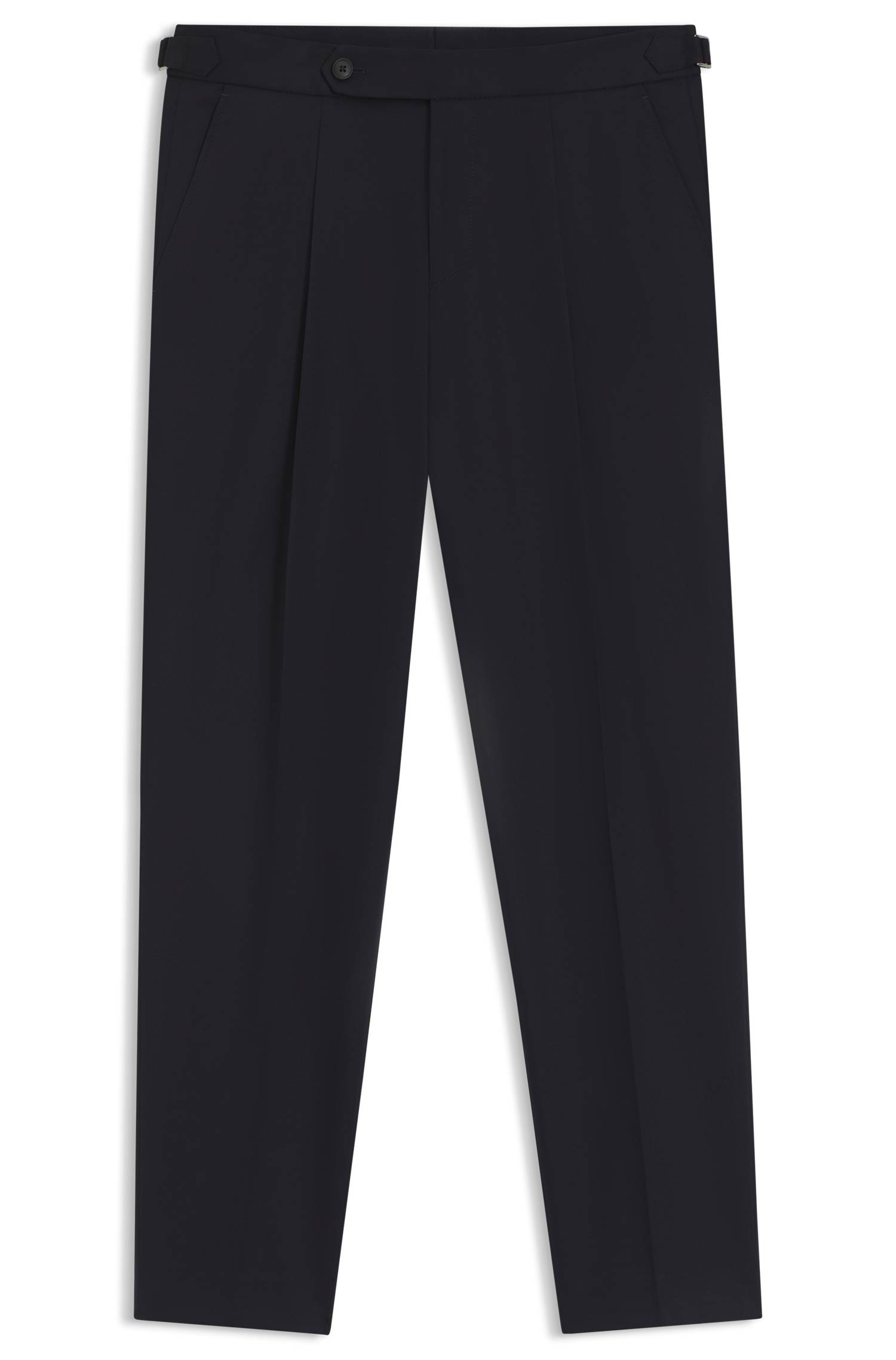 Boss Tapered-fit trousers in stretch cotton byxor herr – bild 4