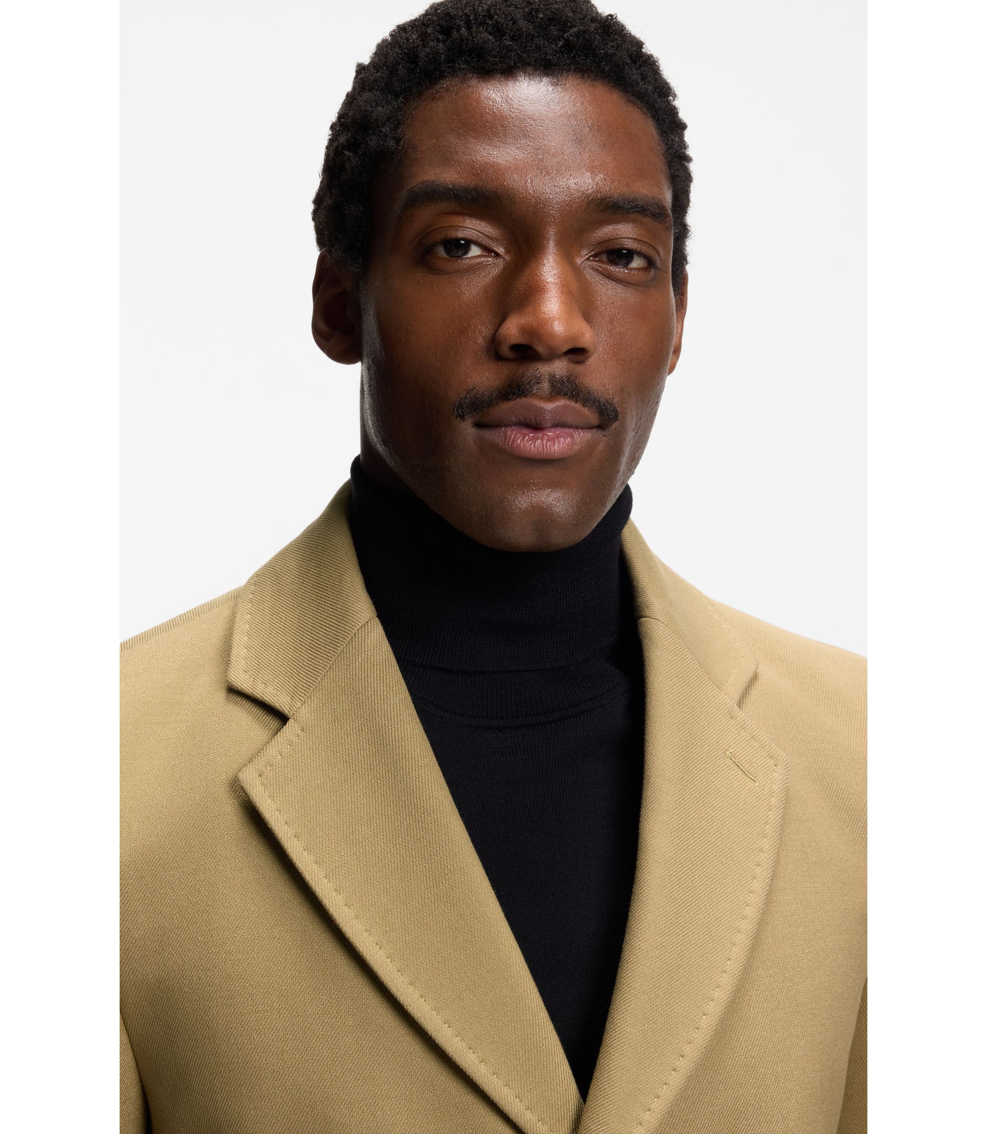 BOSS - スリムフィット コットンブレンド コート デタッチャブル パ