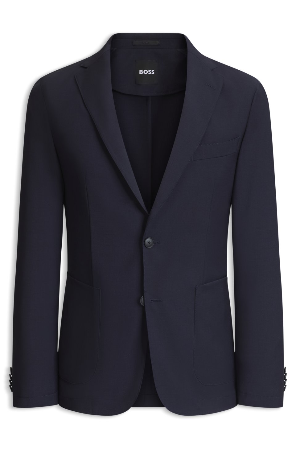 Slim-fit suit jacket in washable performance-stretch fabric