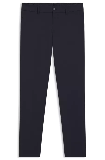 Slim-fit trousers in a washable wool blend