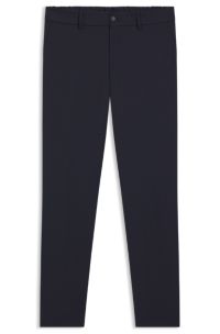 Slim-fit trousers in a washable wool blend, Dark Blue