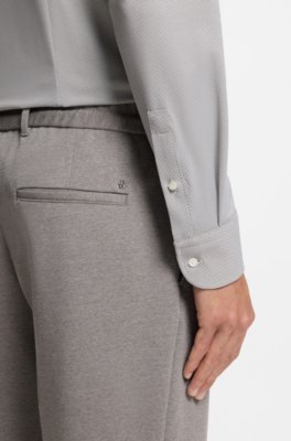 Boss Tapered-fit trousers with reversible drawstring herr – bild 3