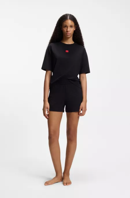T-shirt d’intérieur en tissu stretch avec étiquette logo
