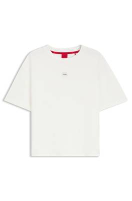 Hugo Stretch-fabric loungewear T-shirt with logo label dam – bild 4