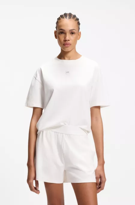 T-shirt d’intérieur en tissu stretch avec étiquette logo