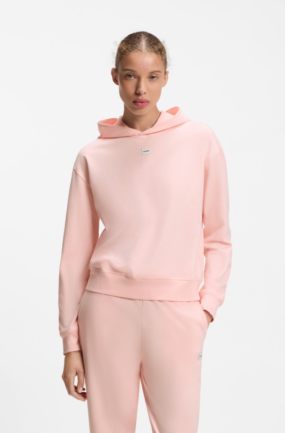 Logo-label hoodie