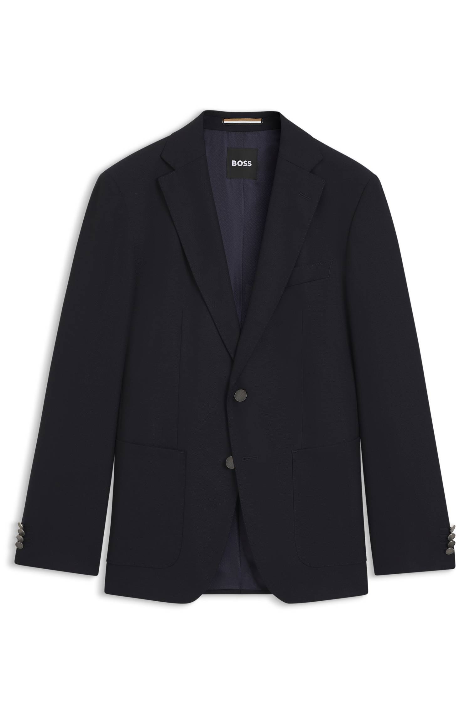 Boss Slim-fit blazer in stretch virgin wool herr – bild 4