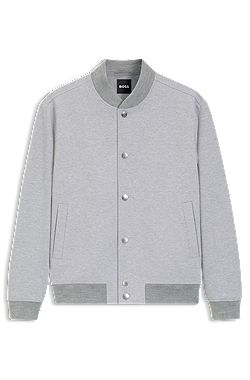 Slim-fit jacket in a cotton blend