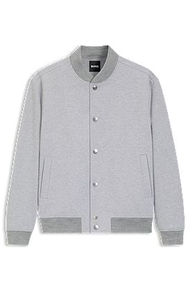 Slim-fit jacket in a cotton blend