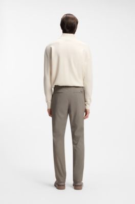 BOSS x ASTON MARTIN wool-blend tapered-fit trousers, Light Grey