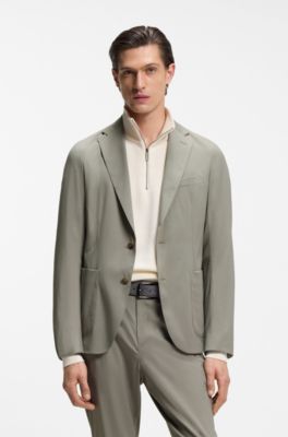 BOSS x ASTON MARTIN slim-fit suit jacket with wool, Light Grey