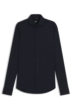 Regular-fit shirt in cotton jersey