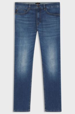 Delaware slim-fit jeans in blue soft-motion denim, Blue