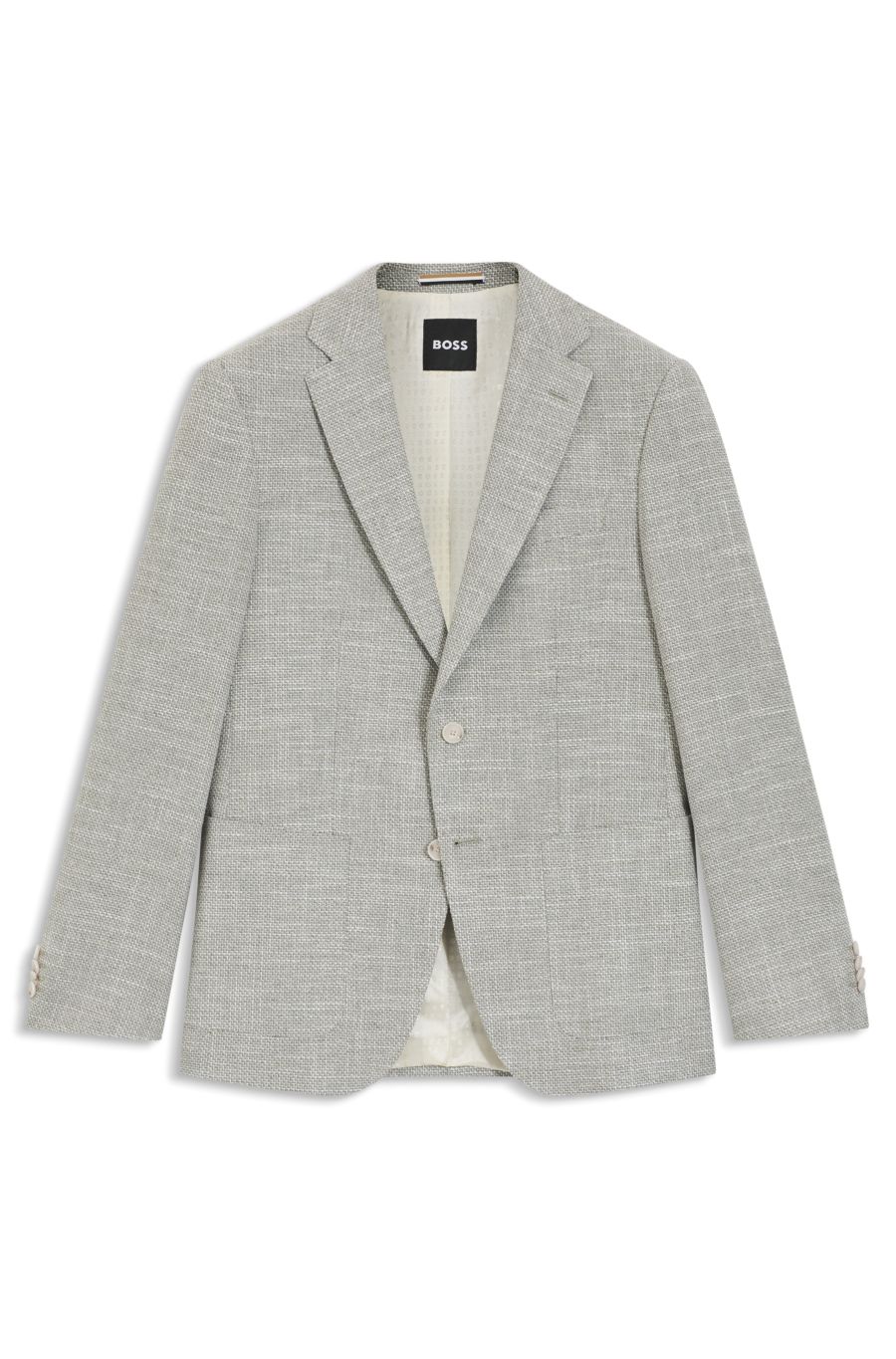 BOSS Patterned Blazer — Beige