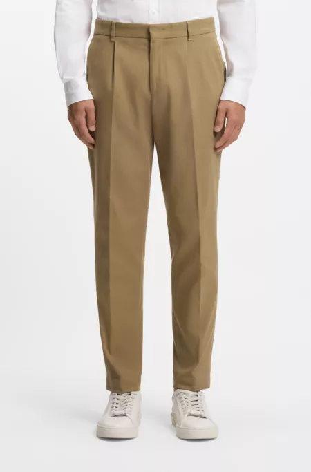 Pantalon Regular en twill de coton stretch