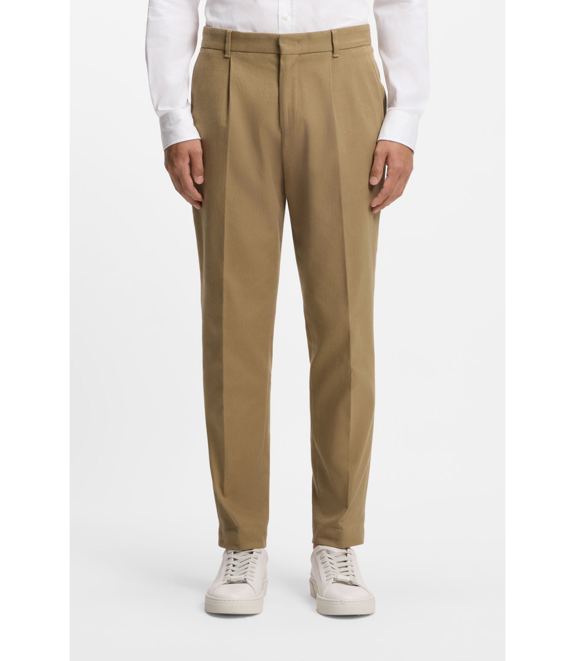 Tapered-Fit Hose aus elastischem Baumwoll-Twill