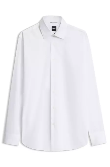 Chemise Slim en popeline stretch thermorégulante