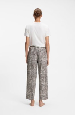 Hugo Printed pyjama bottoms in stretch modal and cotton byxor dam – bild 3