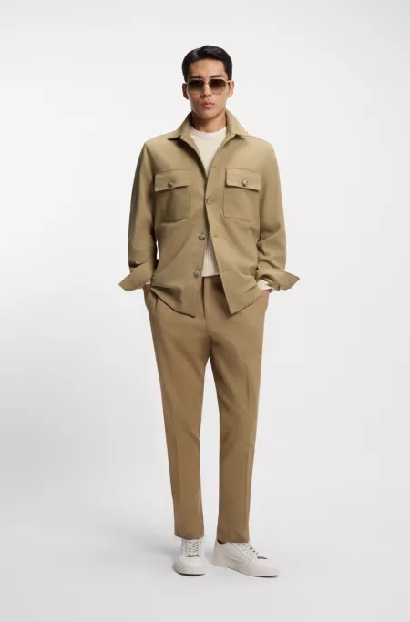 Short Relaxed en twill de coton stretch