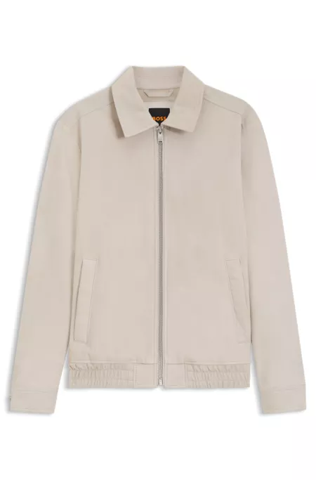 Blouson jacket in soft suede