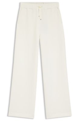 Pantaloni della tuta fit morbido con monogramma Double B, Bianco