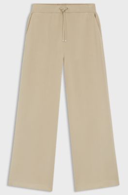 Relaxed geschnittene Jogginghose mit Double-B-Monogramm, Hellbeige