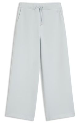 Relaxed-fit tracksuit bottoms with Double B monogram, Light Blue