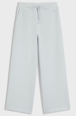 Relaxed-fit tracksuit bottoms with Double B monogram, Light Blue