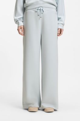 Relaxed-fit tracksuit bottoms with Double B monogram, Light Blue