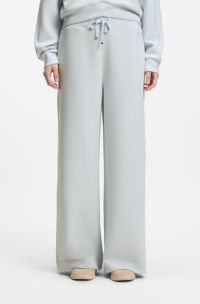 Relaxed-fit tracksuit bottoms with Double B monogram, Light Blue