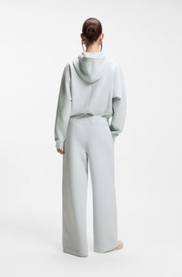 Bas de surv&ecirc;tement coupe d&eacute;contract&eacute;e avec monogramme Double B, bleu clair