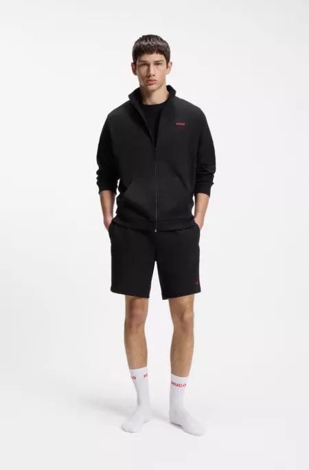 Relaxed-fit jacket in a waffle-structured cotton blend