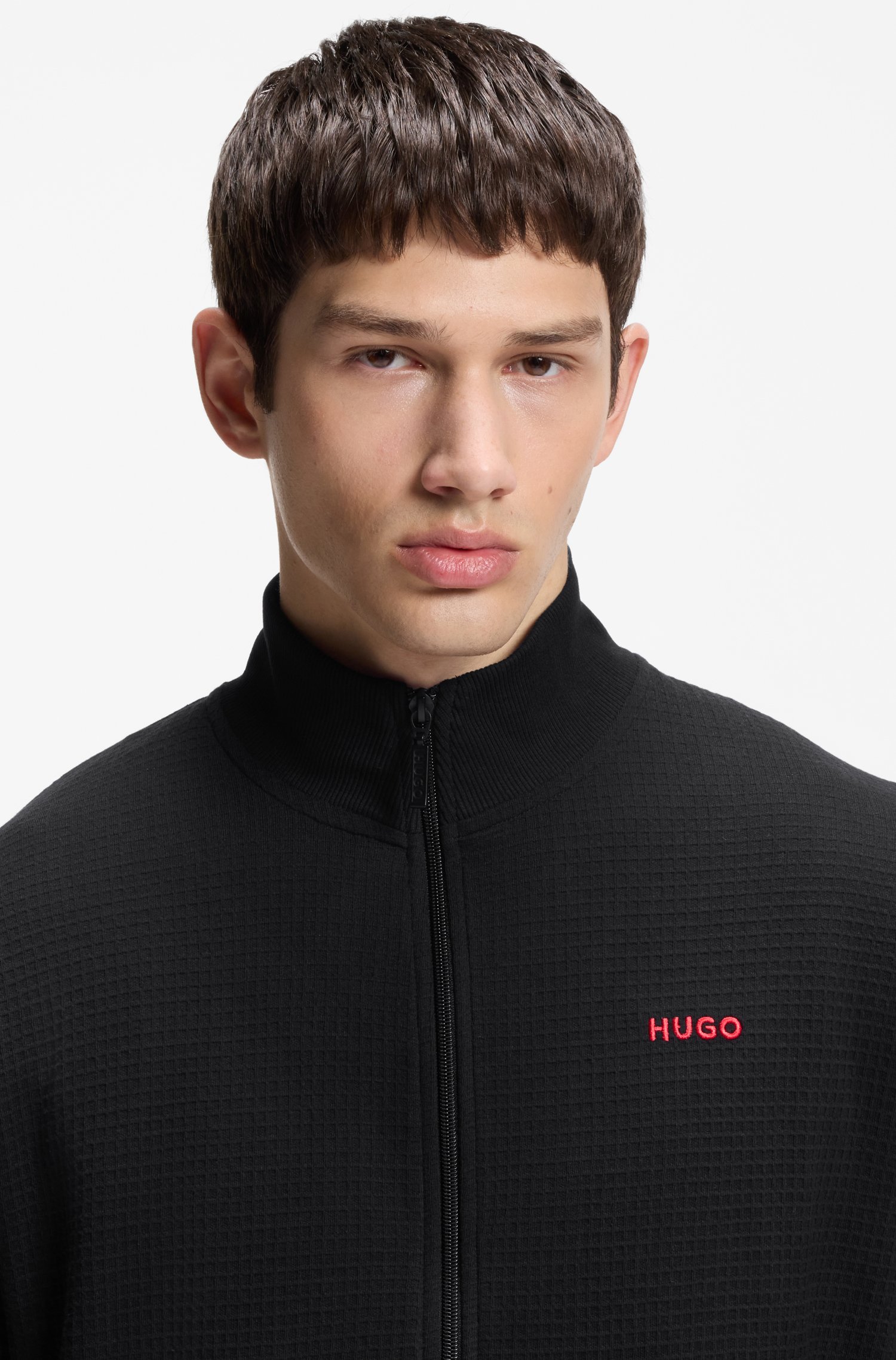 Hugo Waffle-jacquard jacket jackor herr – bild 3