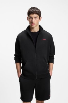 Waffle-jacquard jacket