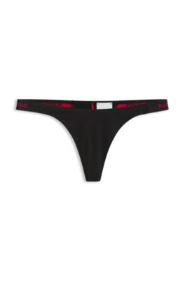 Hugo Stretch-cotton thong string dam – bild 4